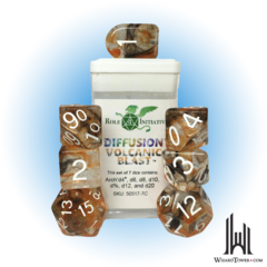 SET OF 7 DICE: VOLCANIC BLAST